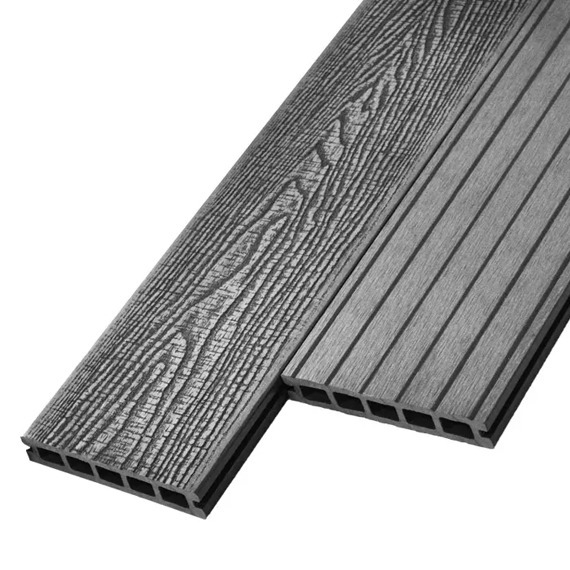 Террасная доска из ДПК Woodvex Expert Antique Графит Террасная доска из ДПК Woodvex Expert Antique Графит